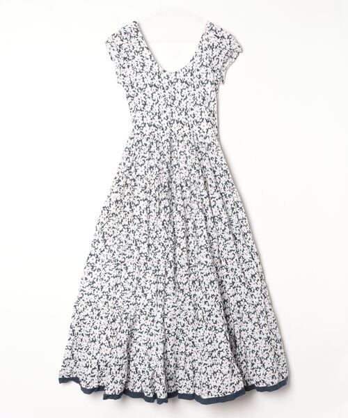 MARIHA（マリハ） 花柄ノースリーブワンピース - ネイビー レディース