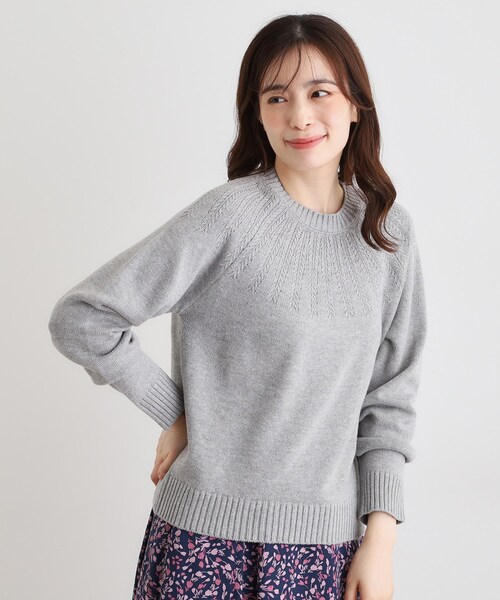 LAURA ASHLEY（ローラアシュレイ） ニット セーター ケーブル 「洗える