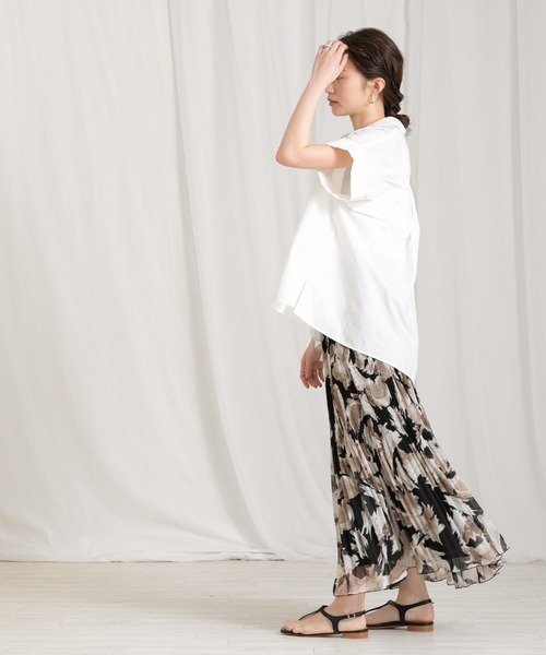 「Gready Brilliant」 「AuieF」半袖シャツ 38 オフホワイト レディース_画像7