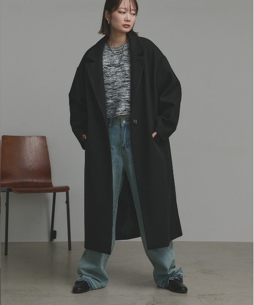 ad thie（アドティエ） コート チェスターコート フェイクウール