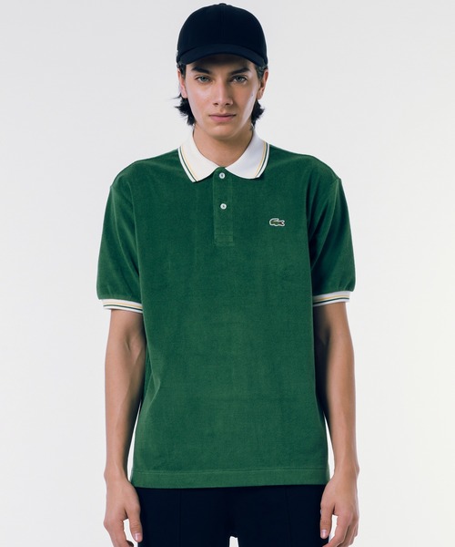 「LACOSTE」 半袖ポロシャツ 2 グリーン メンズ