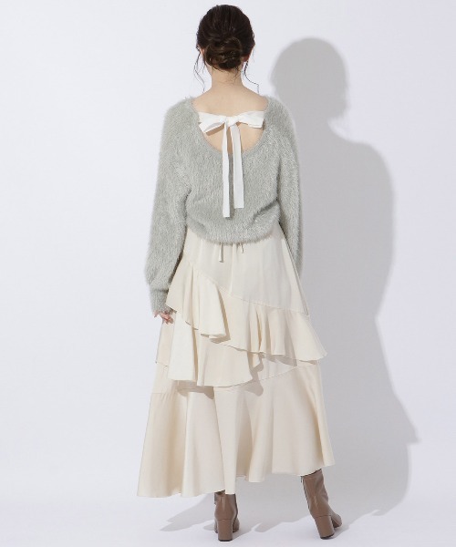 「WILLSELECTION」 長袖ニット MEDIUM ライトグレー レディース_画像5