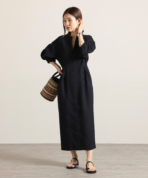 VERMEIL par iena（ヴェルメイユパーイエナ） 7分袖ワンピース 38