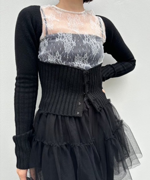 HONEY MI HONEY（ハニーミーハニー） カーディガン bolero corset