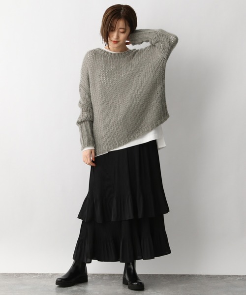 「A part by」 長袖ニット FREE ライトブルー レディース_画像5