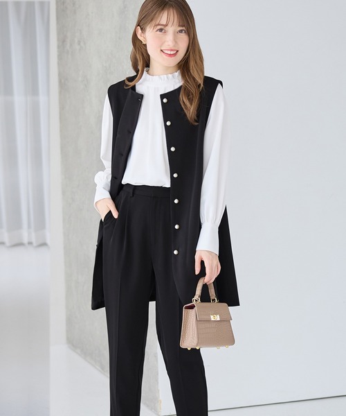 alotta（アロッタ） セットアップ 「ブラウス付3点セット」洗える