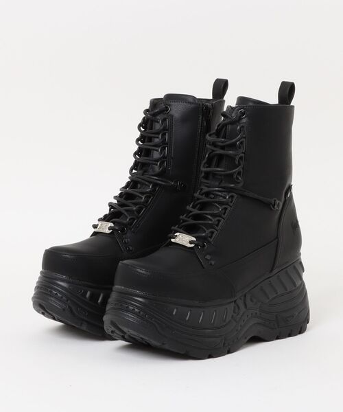 UN3D.（アンスリード） ブーツ UN3D./アンスリード/ROUND LOW HEEL