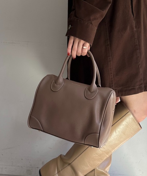 専用PAPILLONNER パピヨネ ボストンバッグ レザー モカ PAPILLONNER（パピヨネ） ボストンバッグ PAPILLONNER/レザーチャーム