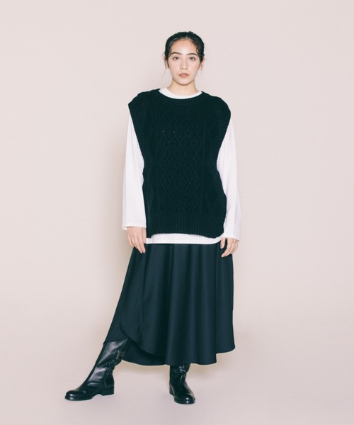 「AMERICAN RAG CIE」 ノースリーブニット FREE ブラウン レディース_画像5