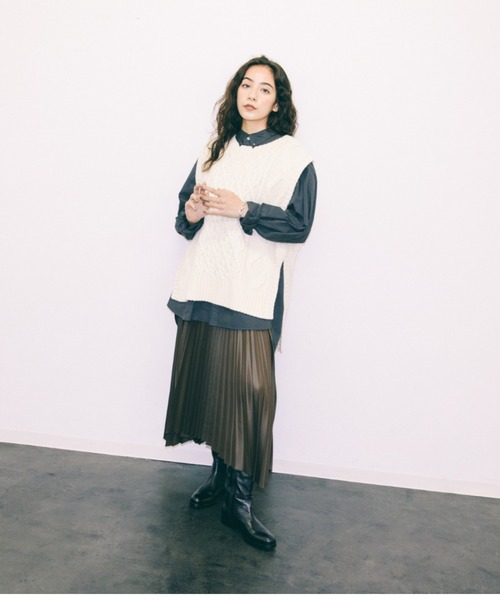 「AMERICAN RAG CIE」 ノースリーブニット FREE ブラウン レディース_画像9