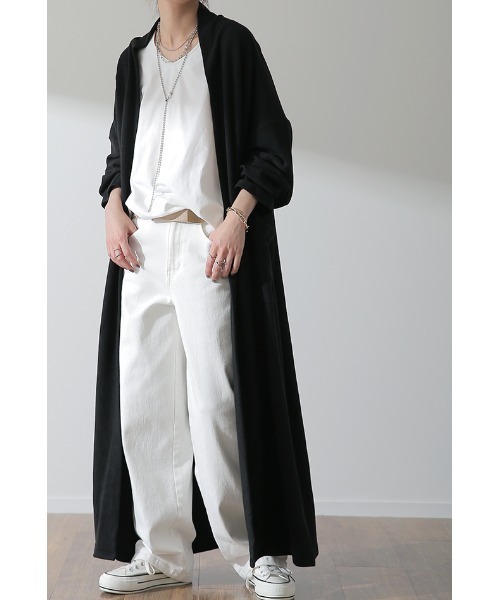 「HUG.U」 カーディガン FREE チャコール レディース_画像6