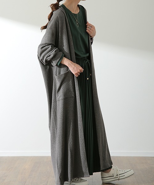 「HUG.U」 カーディガン FREE チャコール レディース_画像7