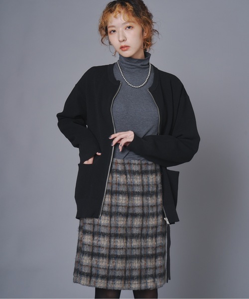 terrace スカート シャギーチェックミニスカート : ZOZOTOWN Yahoo!店