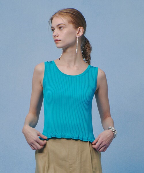 LOULOU WILLOUGHBY（ルルウィルビー） タンクトップ ノースリーブ