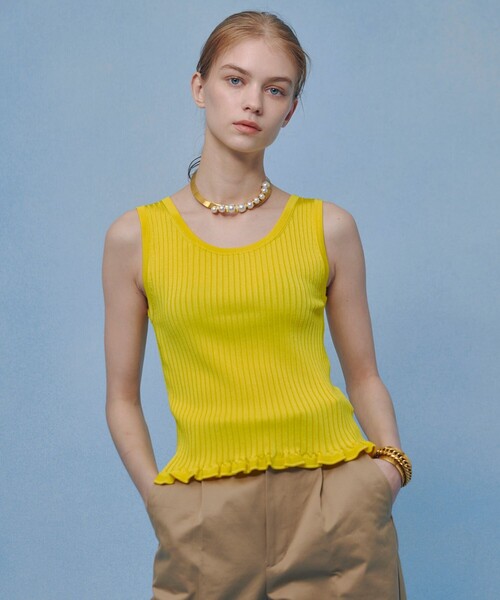LOULOU WILLOUGHBY（ルルウィルビー） タンクトップ ノースリーブ
