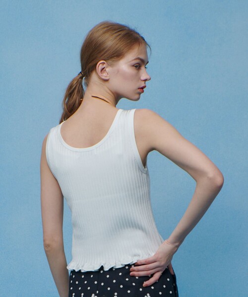 LOULOU WILLOUGHBY（ルルウィルビー） タンクトップ ノースリーブ