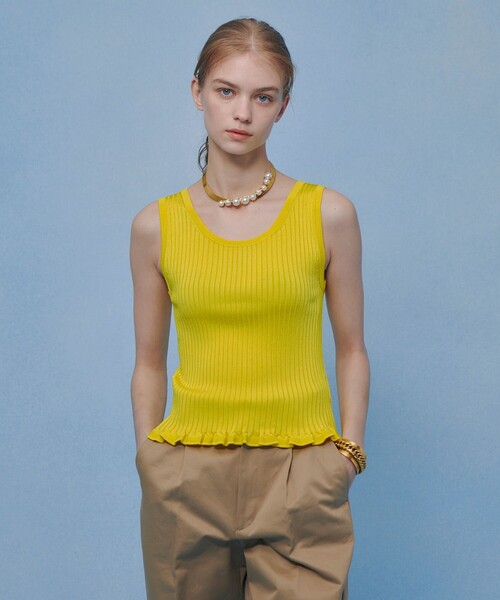 LOULOU WILLOUGHBY（ルルウィルビー） タンクトップ ノースリーブ
