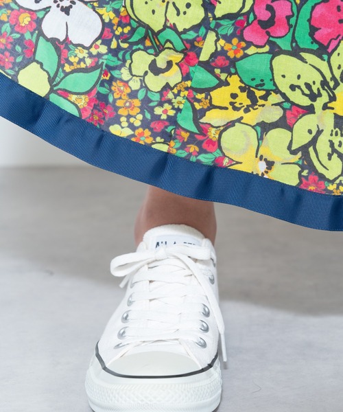 「TEVALT」 「dollupoops」フレアスカート 38 ネイビー レディース_画像8