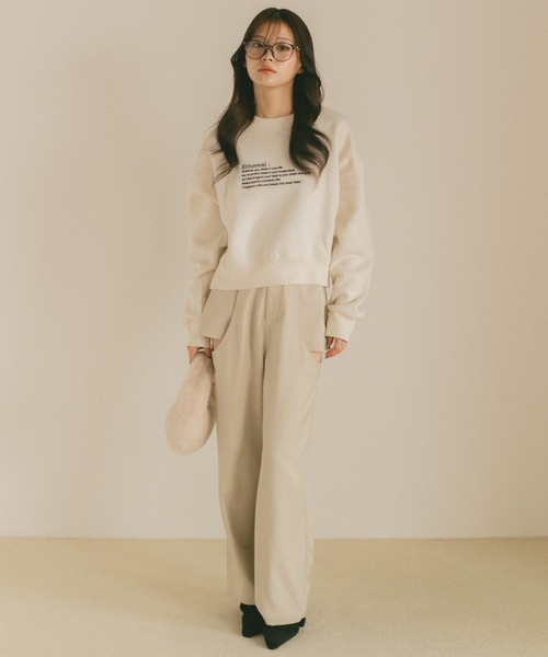 「VANNIE U」 スウェットカットソー FREE アイボリー レディース_画像2