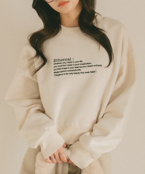 「VANNIE U」 スウェットカットソー FREE アイボリー レディース_画像5