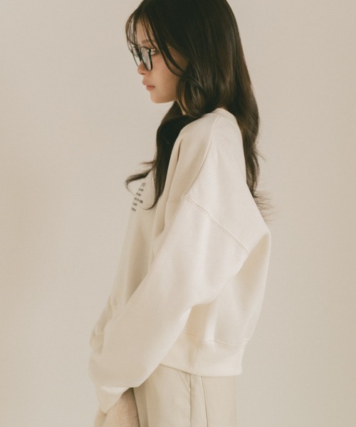 「VANNIE U」 スウェットカットソー FREE アイボリー レディース_画像7