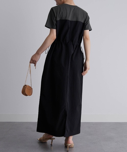 「RANAN」 ドッキングワンピース M グレー系その他 レディース_画像2