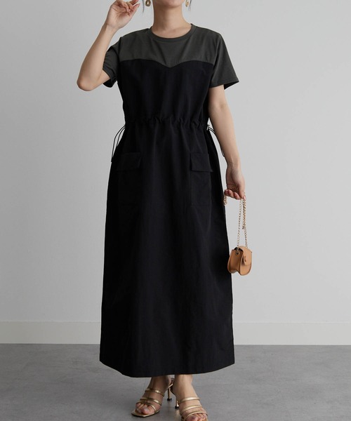 「RANAN」 ドッキングワンピース M グレー系その他 レディース_画像5