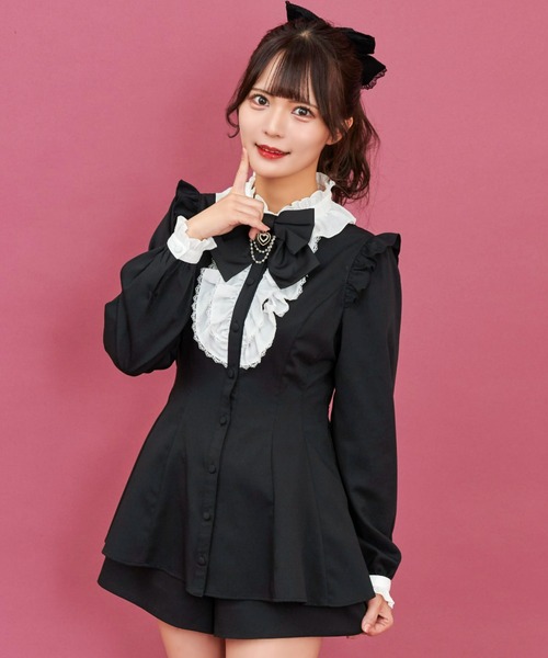 Secret Honey」 セットアップ MEDIUM ダークブラック レディース 