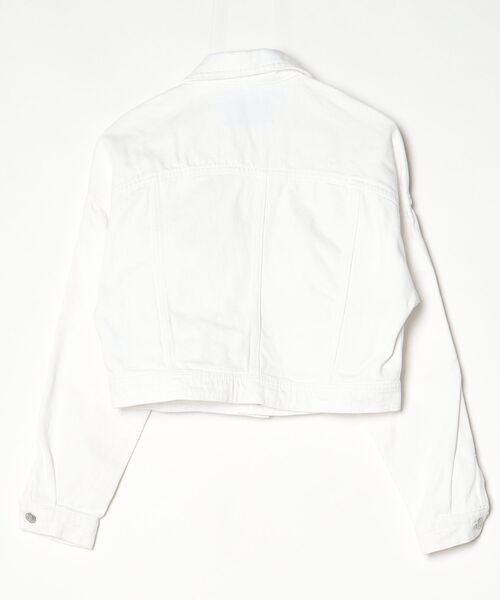 「stradivarius」 デニムジャケット S ホワイト レディース_画像2