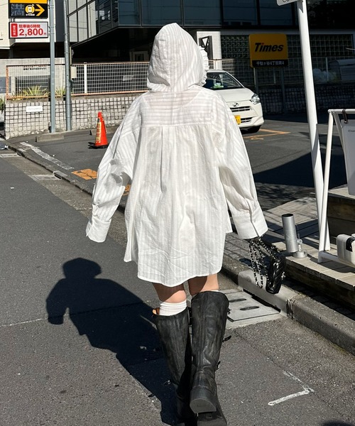 Alley Tokyo ブラウス シャツ フリフリフードシャツ レディース