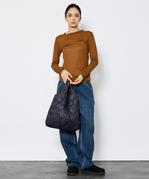 「TAION」 ハンドバッグ フリー ダークネイビー メンズ_画像7