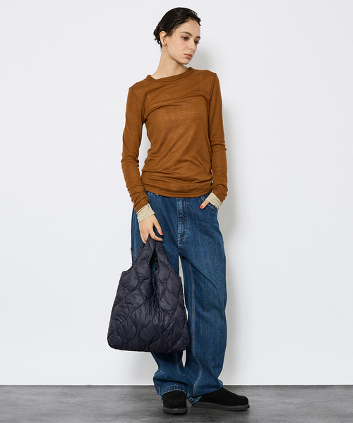 「TAION」 ハンドバッグ フリー ダークネイビー メンズ_画像8