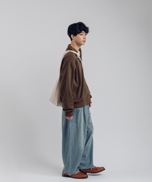「MUHET」 カーディガン X-LARGE ネイビー レディース_画像2