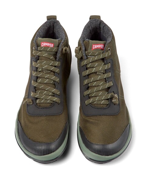 「CAMPER」 ハイカットスニーカー 24.0cm カーキ レディースの画像