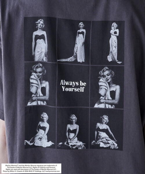 マリリンモンロー バックテールシャツ セール】マリリン・モンローCLOSE SHOT プリントTシャツ（Tシャツ