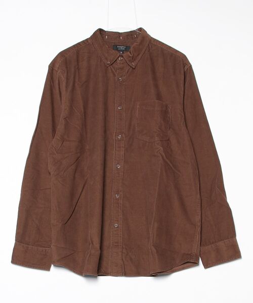 「BANANA REPUBLIC FACTORY STORE」 長袖シャツ L ブラウン メンズ_画像4