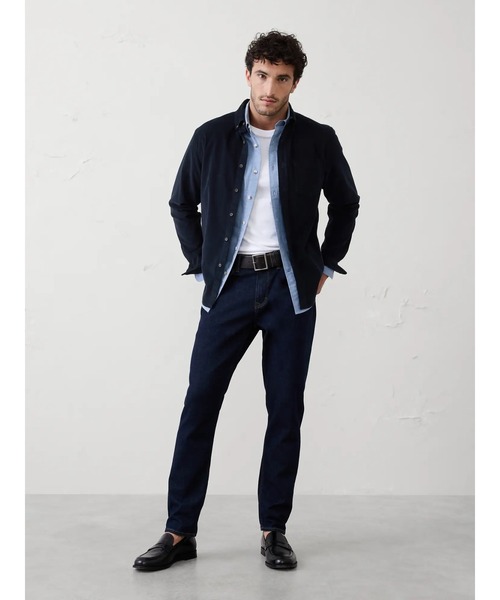 「BANANA REPUBLIC FACTORY STORE」 長袖シャツ L ブラウン メンズ_画像8