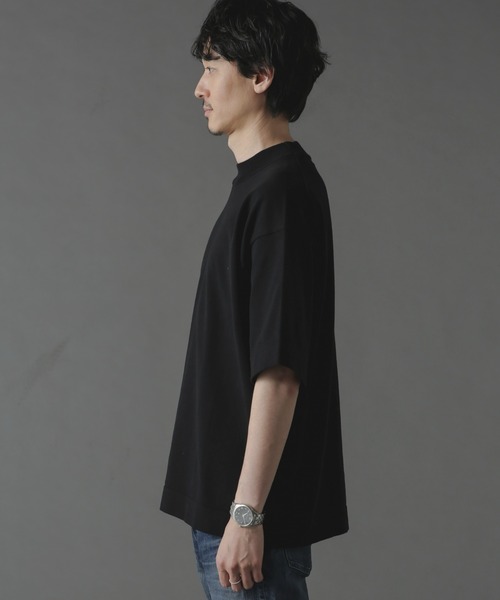 「NANO universe」 半袖Tシャツ L ネイビー メンズ_画像5