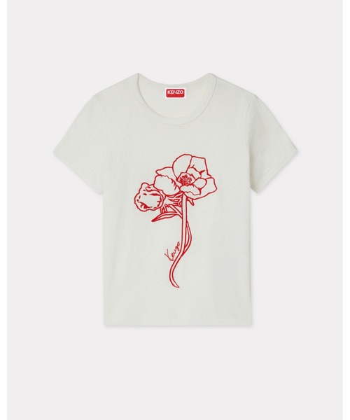 tシャツ 'KENZO Archive Rose' アウトライン Tシャツ イン コットン レディースの画像