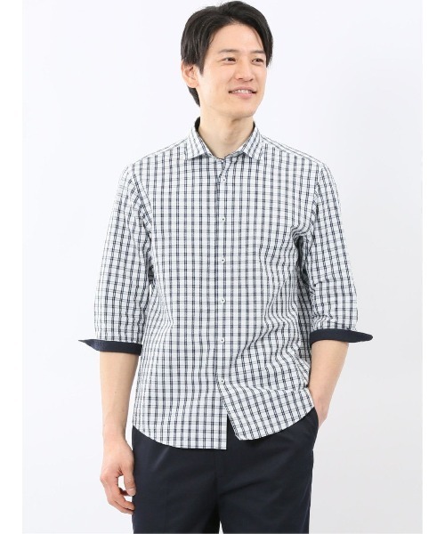 TAKA-Q（タカキュー） 七分袖 シャツ シャツ メンズ 7分袖 吸水速乾