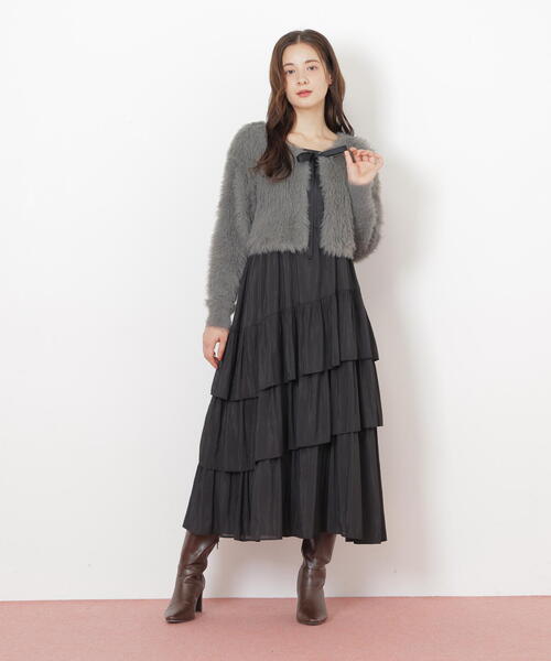 「JILL by JILL STUART」 コンビワンピース FREE グレー レディースの画像