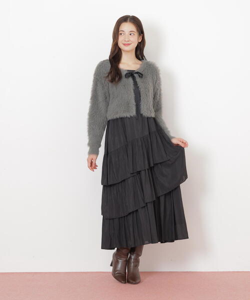 「JILL by JILL STUART」 コンビワンピース FREE グレー レディースの画像