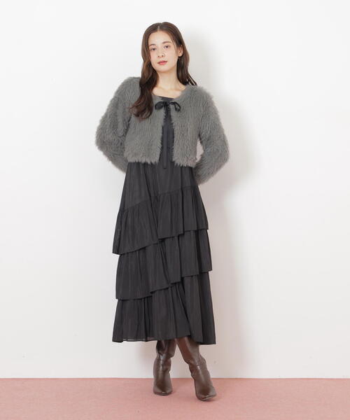 「JILL by JILL STUART」 コンビワンピース FREE グレー レディースの画像