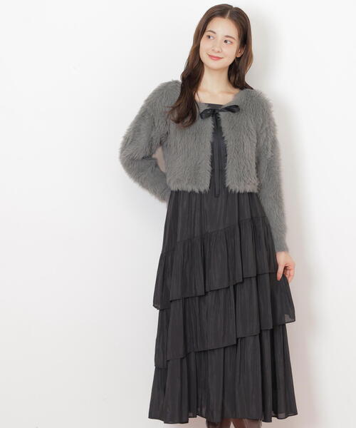 「JILL by JILL STUART」 コンビワンピース FREE グレー レディースの画像