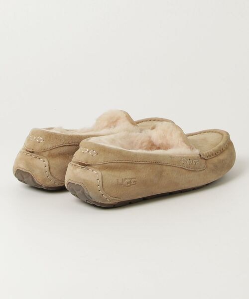 「UGG」 モカシンシューズ 24cm ベージュ レディース_画像2