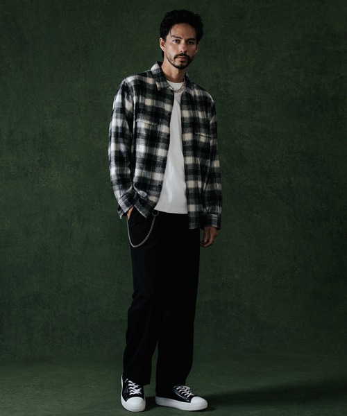 CRIMIE（クライミー） 長袖シャツ M レッド メンズ : ZOZOTOWN Yahoo