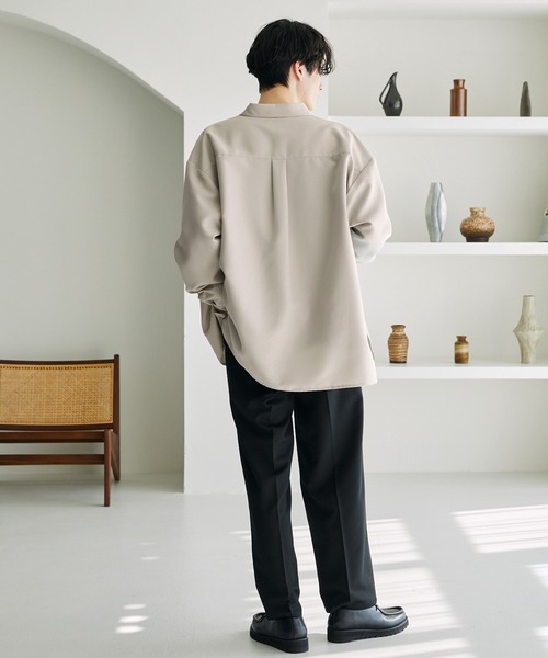 「MONO-MART」 長袖シャツ M ベージュ メンズ_画像8