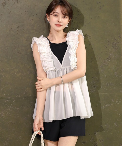 TeddyShop（テディショップ） 水着 「ビキニ3点セット」深Vネック