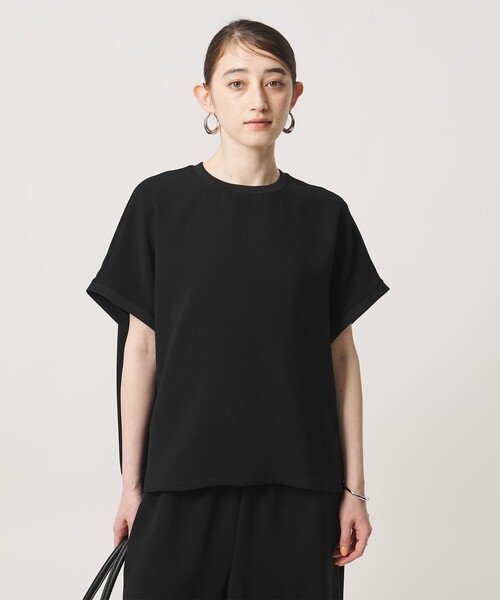 ブラウス シャツ COMFY ドルマン ショートスリーブ ブラウス ‐防汚 UVカット ウォッシャブル‐ レディースの画像