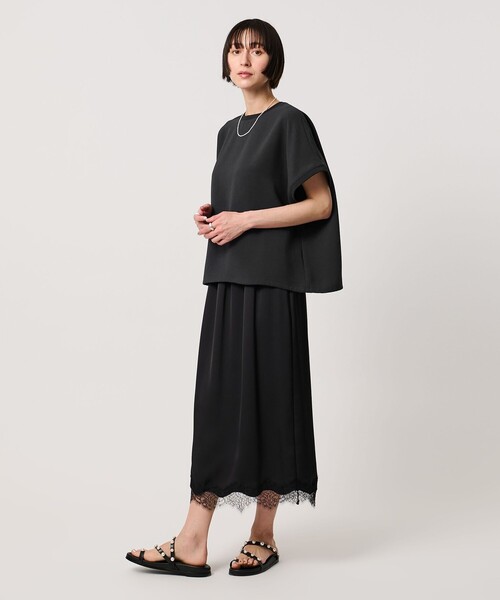 ブラウス シャツ COMFY ドルマン ショートスリーブ ブラウス ‐防汚 UVカット ウォッシャブル‐ レディースの画像